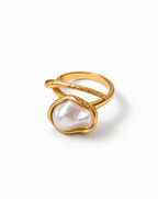 Clarté Élise Ring – Or ajustable