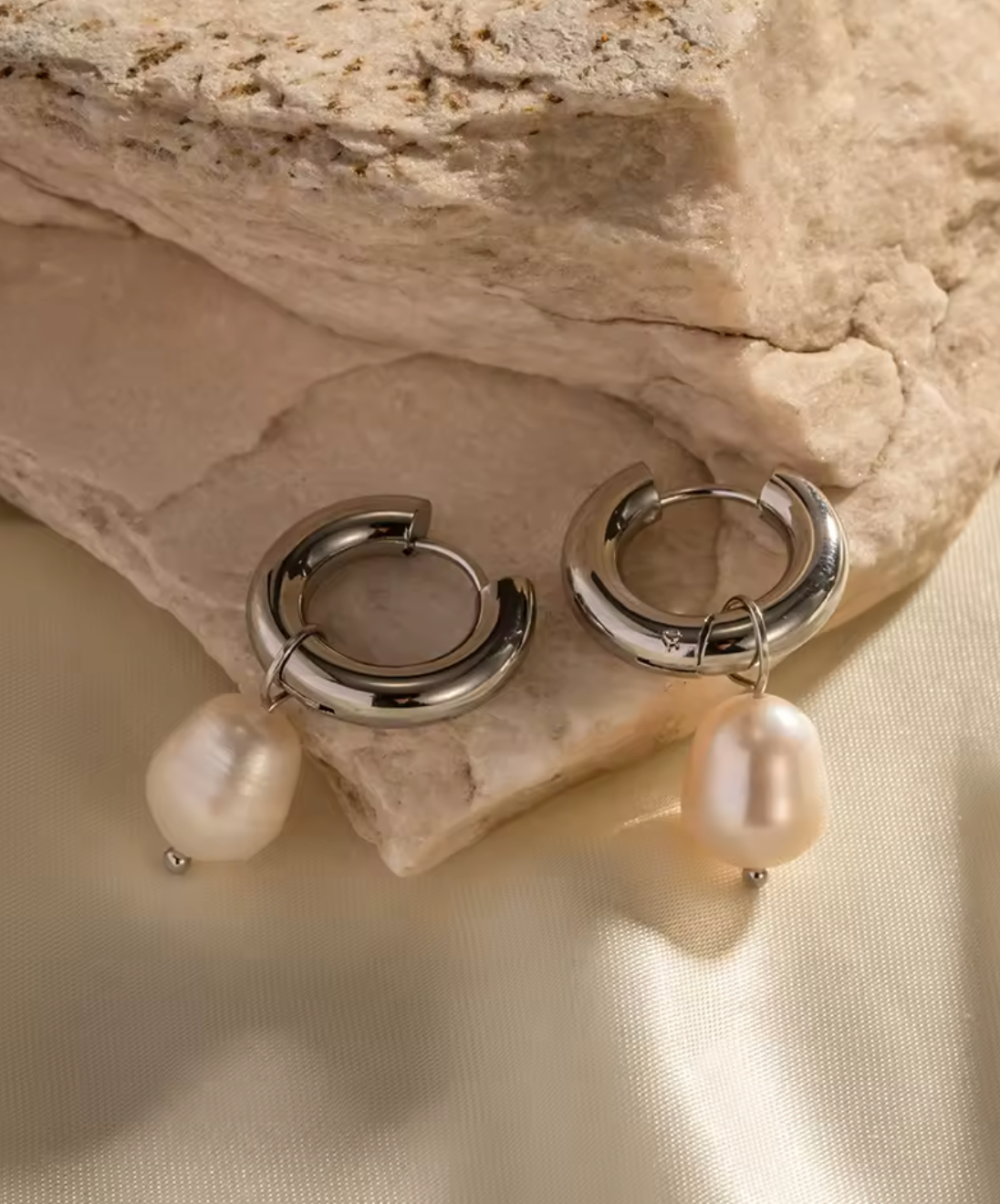 Argent Earrings