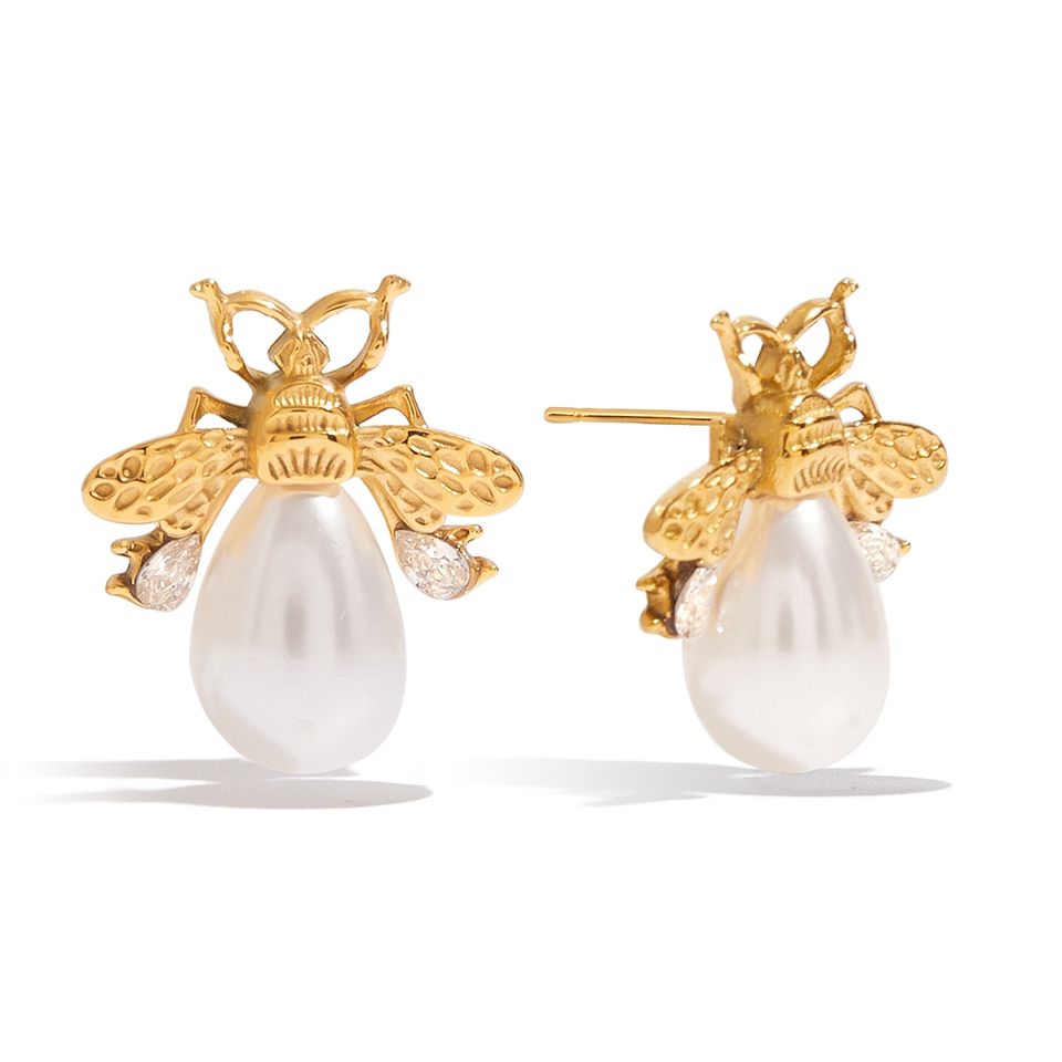 Abeille Earrings — Gold — product view
