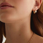 Valse Earrings — Gold — on model